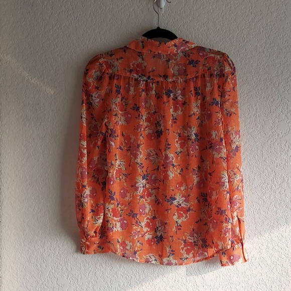 Modcloth Floral Blouse Size S - Picture 4 of 5